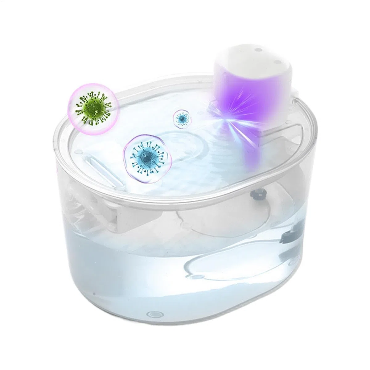 Fuente De Agua Para Mascotas Bebedero Automático Recargable de Agua de 3L | Fuente Agua De Perros Cachorros Perros y Animales Interiores Escritorio Mesa Beber Agua