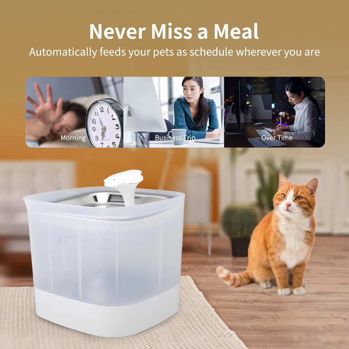 Fuente de Agua para Mascotas, Dispensador Automático de Agua para