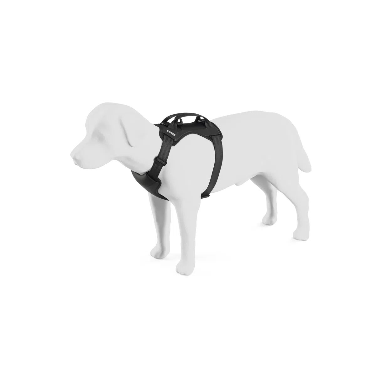Thule Cappy - Arnés para Perro M – Probado en choques para Seguridad – Paso del cinturón de Seguridad – Ajustable y fácil de Limpiar – Paneles de Malla Transpirable Acolchados – Presilla para Correa
