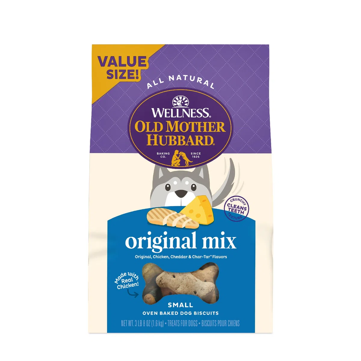 Vieja Madre Hubbard crujientes Classic Natural Dog Treats
