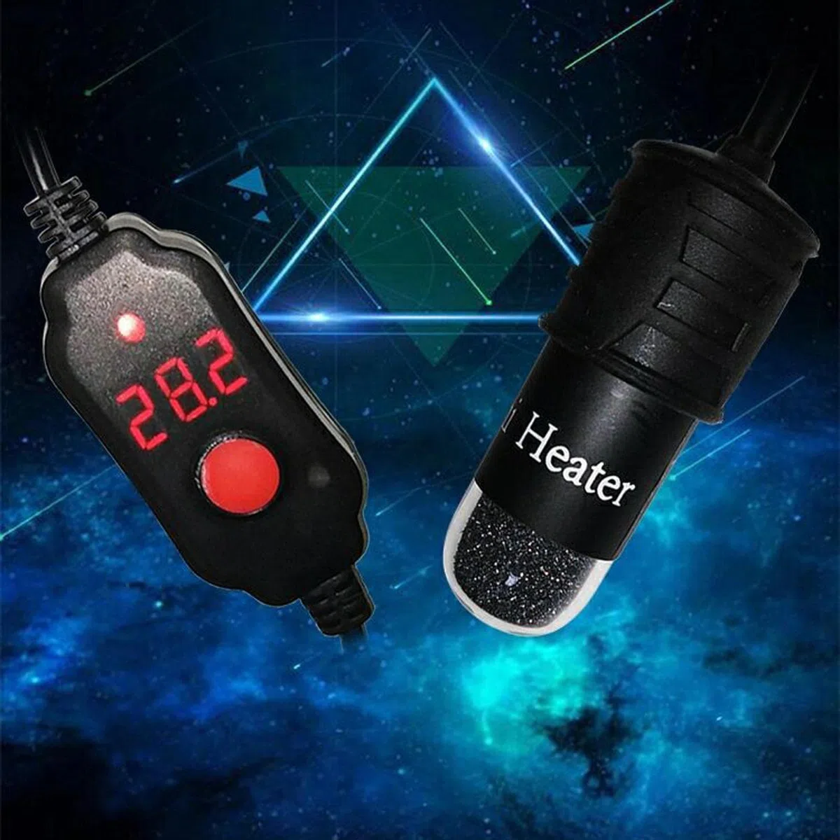 Calentador de Acuario Termostato Controlador de Temperatura Barra Calentadora Submergible Función Apagado Automático Material Y Vidrio Utilizable, 10W, Individual
