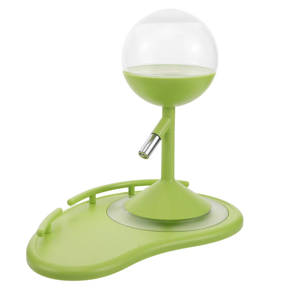 DOITOOL Dispensador de Agua Portátil para Mascotas Pequeñas Ajustable Válvula Doble a Prueba de Fugas, Base Antiderrames y Sistema de Control de Goteo para Jaulas de Hámster, Conejos