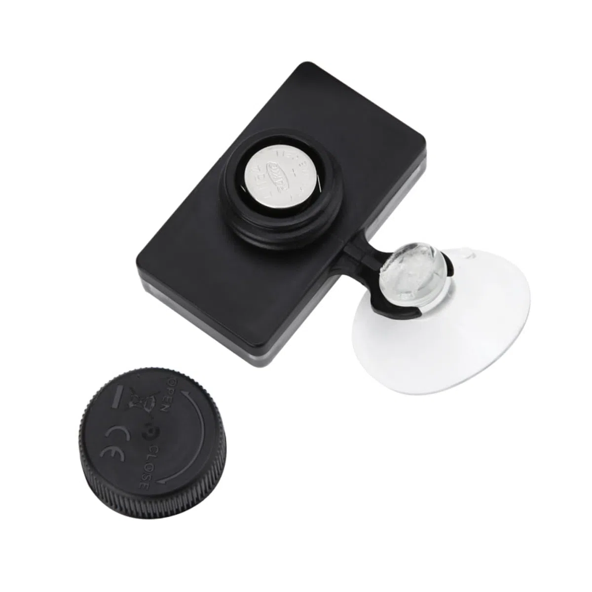 BESPORTBLE 3piezas Digital Lcd Mini Para Acuarios Ventosa Medidor De Temperatura Para Peceras y Tanques De Agua Fácil Instalación y Lectura Clara