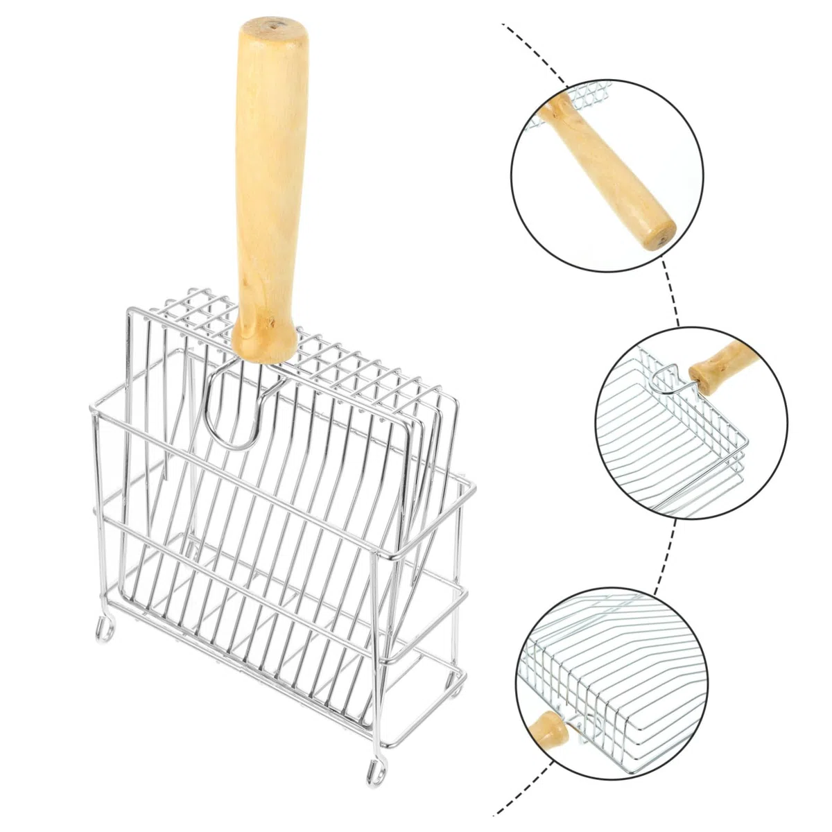 Pala para Arena de Gato, Pala ergonómica for Arena de Gatos y Reptiles, Reutilizable for Mascotas