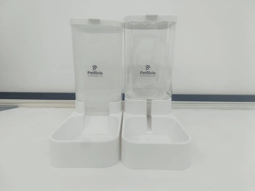 Comedero automático para gatos y dispensador de agua, juego de cuencos de agua y comida para perros, comedero de gravedad para gatos, dispensador automático de agua para perros, estación de