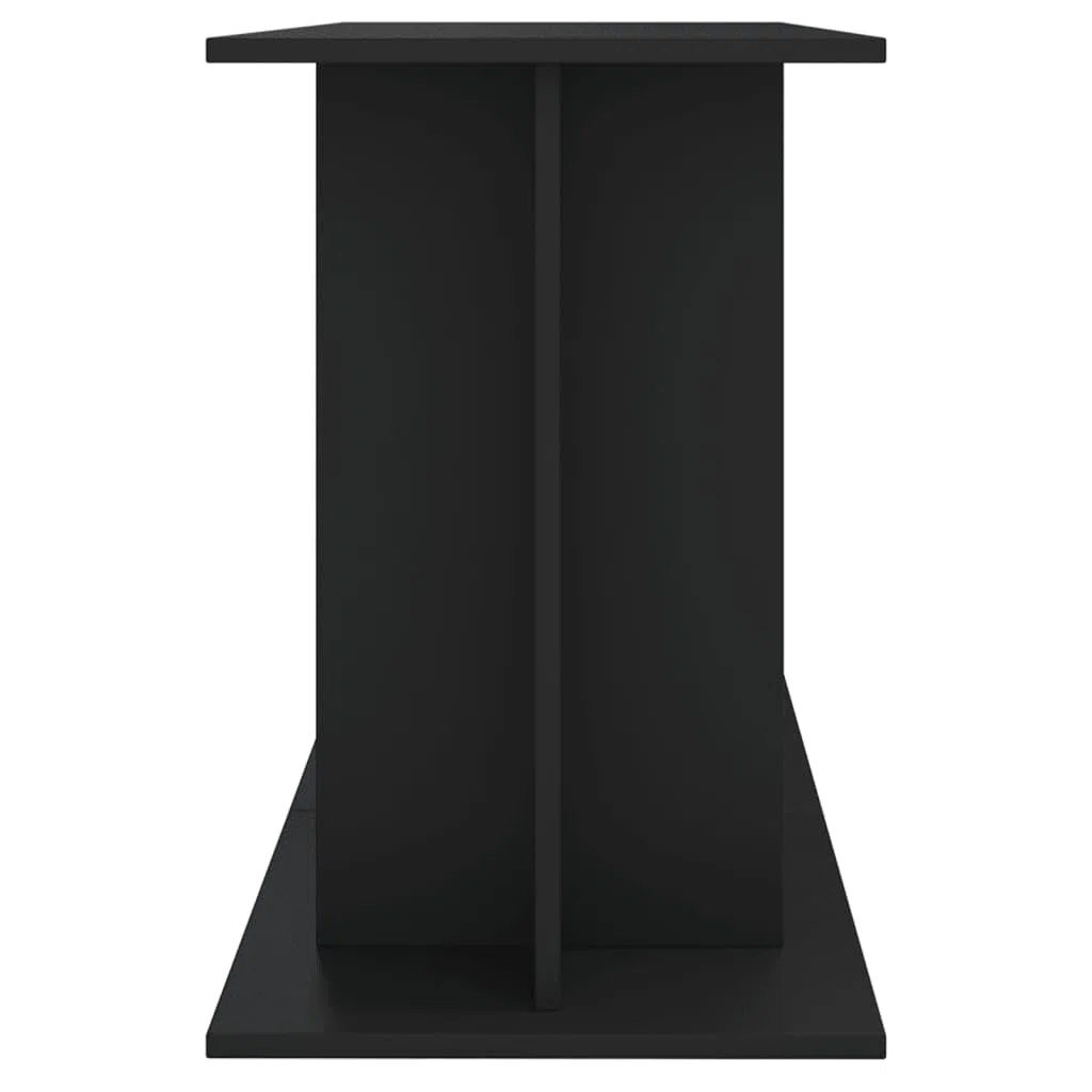 Soporte para acuario, color negro, de material de madera, 120 x 40 x 60 cm, con espacio de almacenamiento, estantería y armario para peces, muebles de acuario, en el salón, dormitorio
