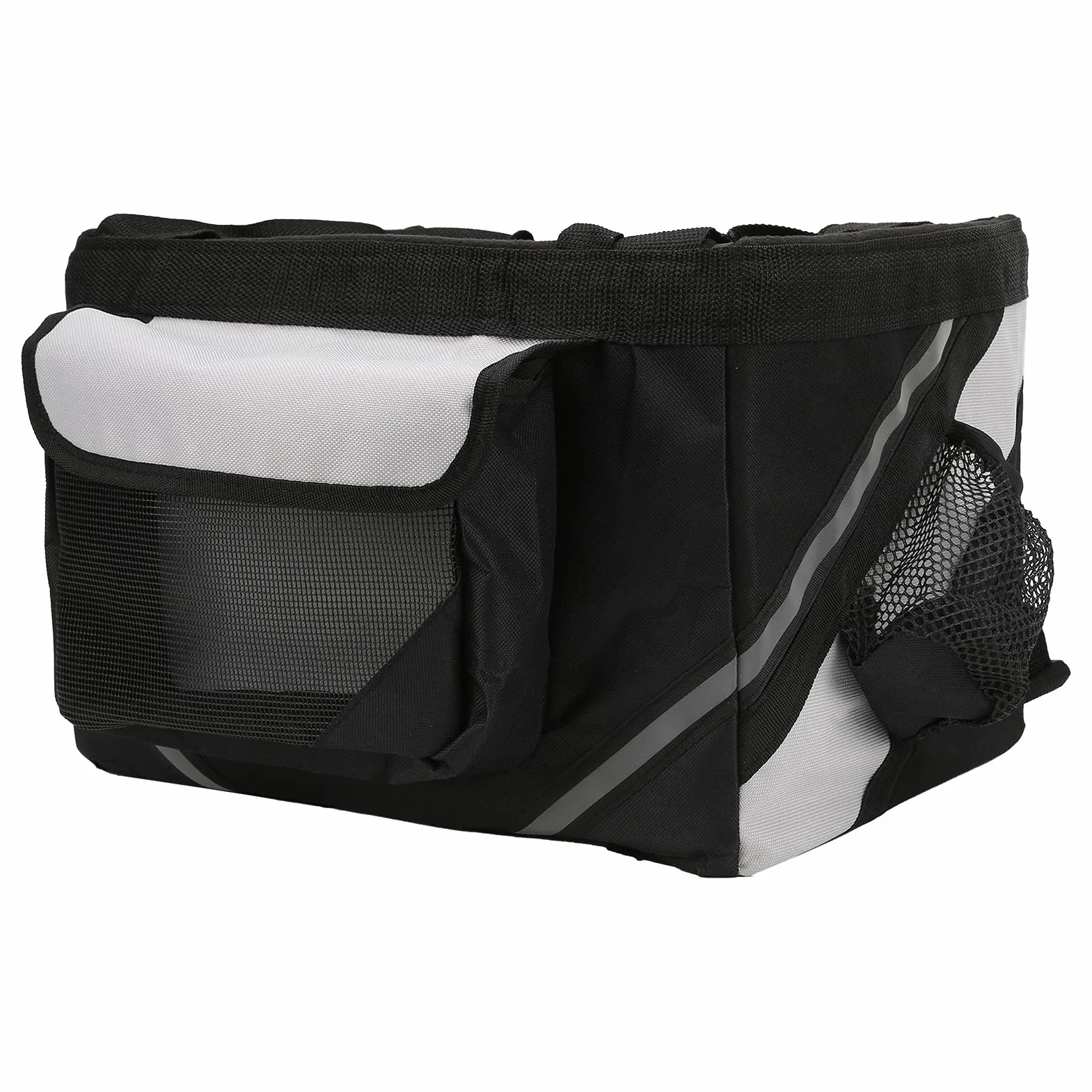Cesta Delantera Desmontable para Bicicleta, Bolsa de Transporte para Mascotas, Tela Oxford, 38x28x25cm, Impermeable, Liberación Rápida