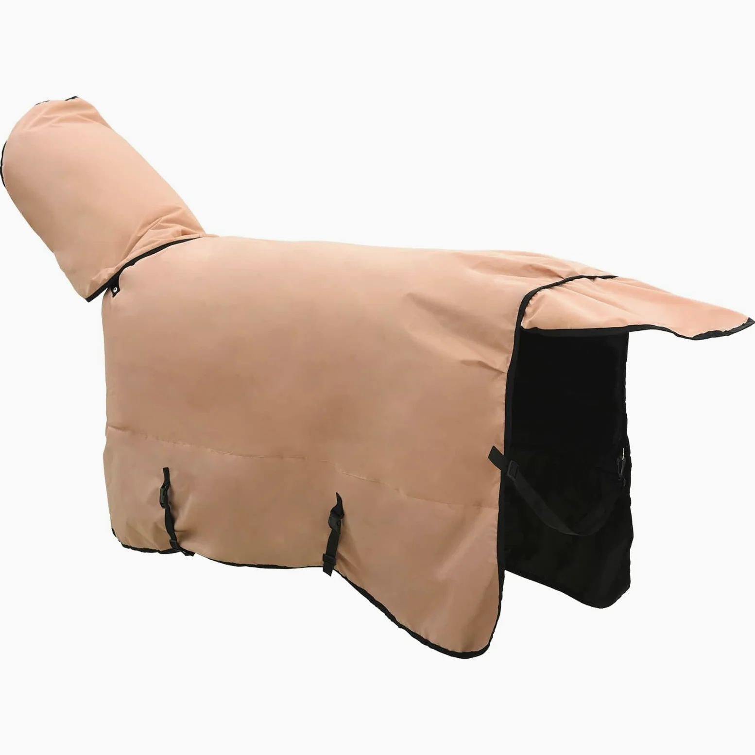 Genérico Manta para Caballo Capuchino 85 cm Poliéster,Deportes,Actividades al Aire Libre,Equitación,Cuidado de Caballos,Mantas y para Caballos,Canela,42013178