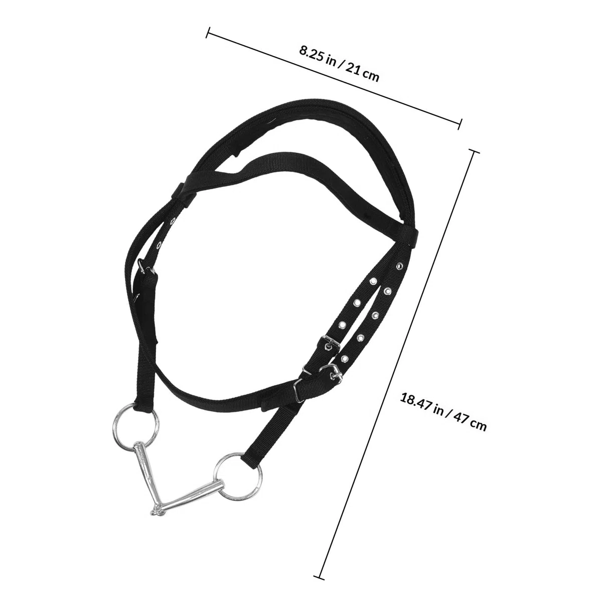 Cabestro de Cuerda para Caballo de Nylon Ajustable para Entrenamiento y Equitación en Establos y Paseos Cómodos