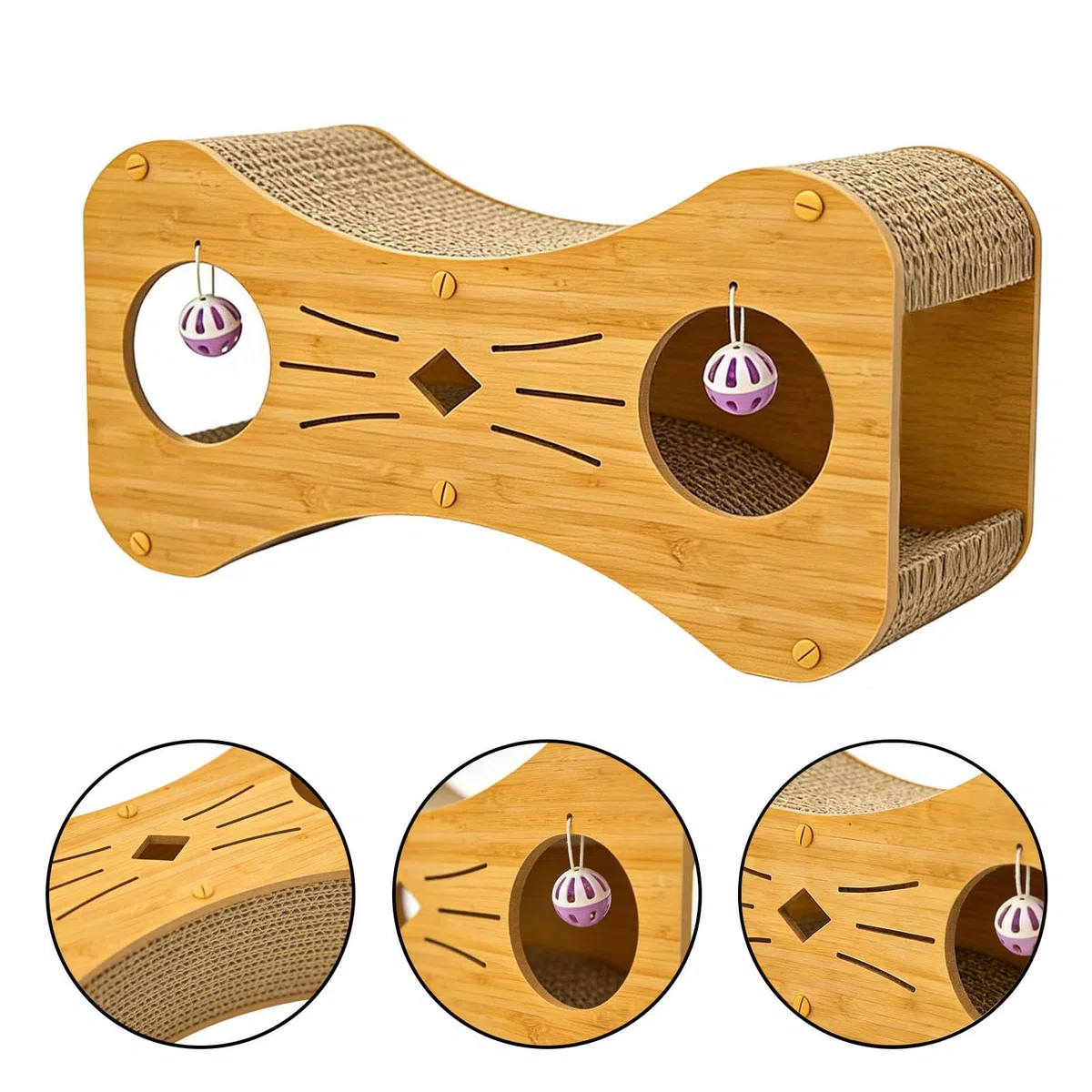 Rascador para Gatos Casa para Gatos con Diseño De