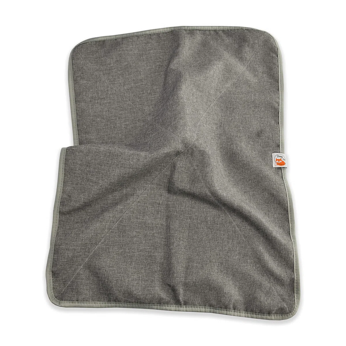 Sleepy Fox Snuggle - Manta para gatos y perros con forro polar Sherpa (60 x 80 cm), color gris
