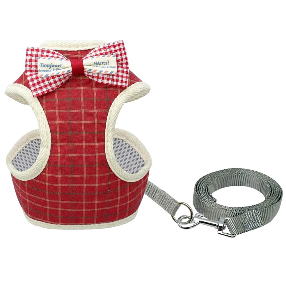 SOCHII Lindo juego de arnés y correa para gatos, malla de nailon, arnés para cachorros, collar de gato, chaleco para gatos pequeños, perros, gatitos, suministros para mascotas, 1 M