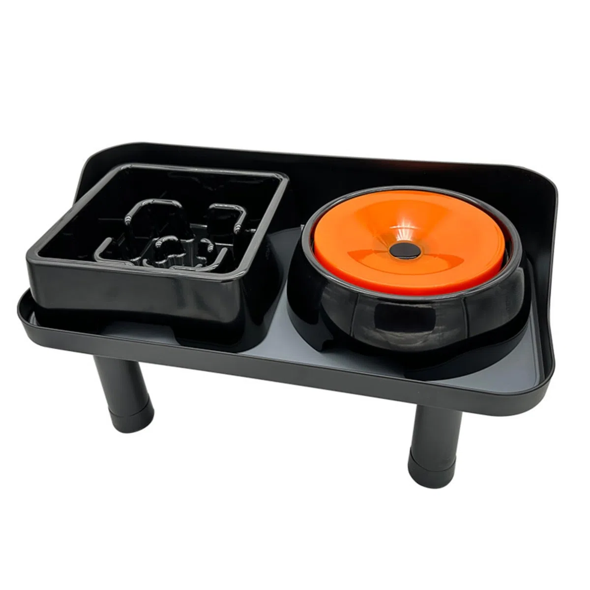 Comedero Elevado para Perros Estación de Alimentación Tazón Soporte Ajustable Altura Gradual Doble Recipiente Extraíble Construcción Robusta Silicona, Style to 4