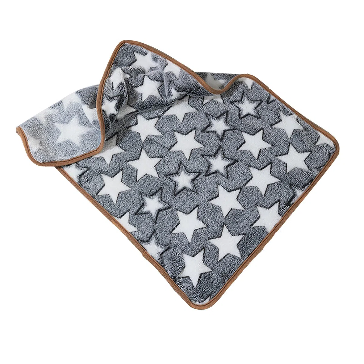 Manta Gris para Mascotas, Cálida Felpa para Mascotas, Suave Y Cómoda, con Patrón de Estrellas, Mantas para Perros Y Gatos, Manta para el Hogar, Sofá, Perros, Cachorros,(XL-Manta Estrella Gris)
