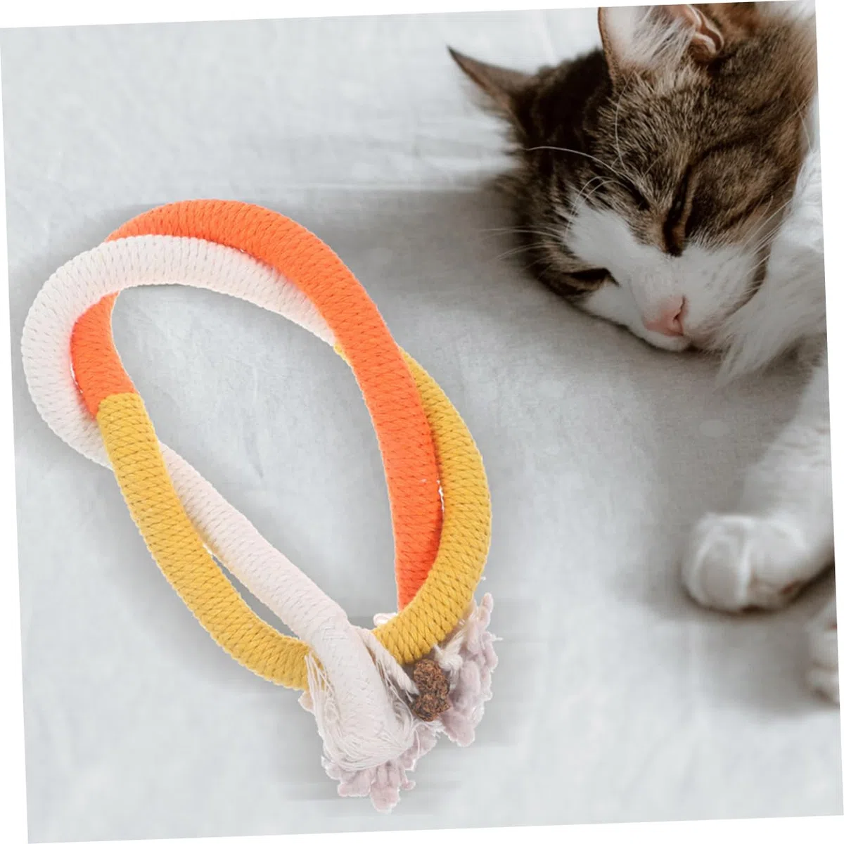 BESPORTBLE 12piezas Juguetes para Gatos De Catnip De Cuerda Masticable para y Aliviar Estrés Juguetes para Mascotas Interiores
