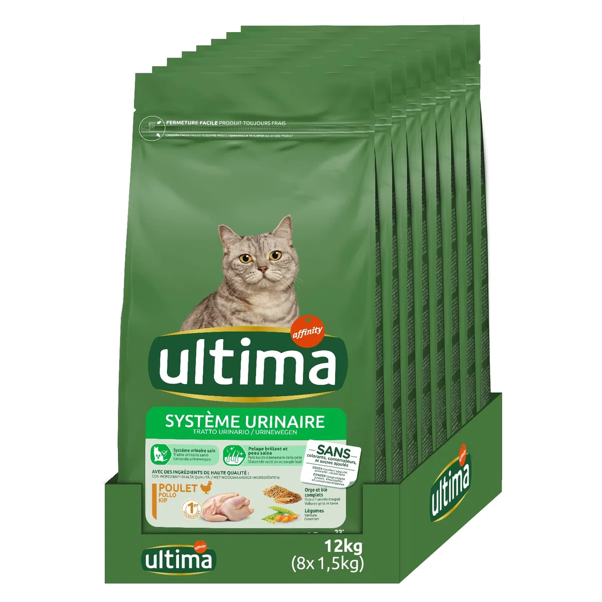 Ultima - Croquetas para Gatos (8 x 1,5 kg)