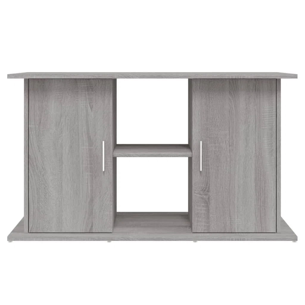 Mangloder - Soporte para acuario Sonoma gris de madera, 101 x 41 x 58 cm, armario inferior para acuario, con espacio de almacenamiento para alimento de peces, filtros y accesorios, para salón, oficina