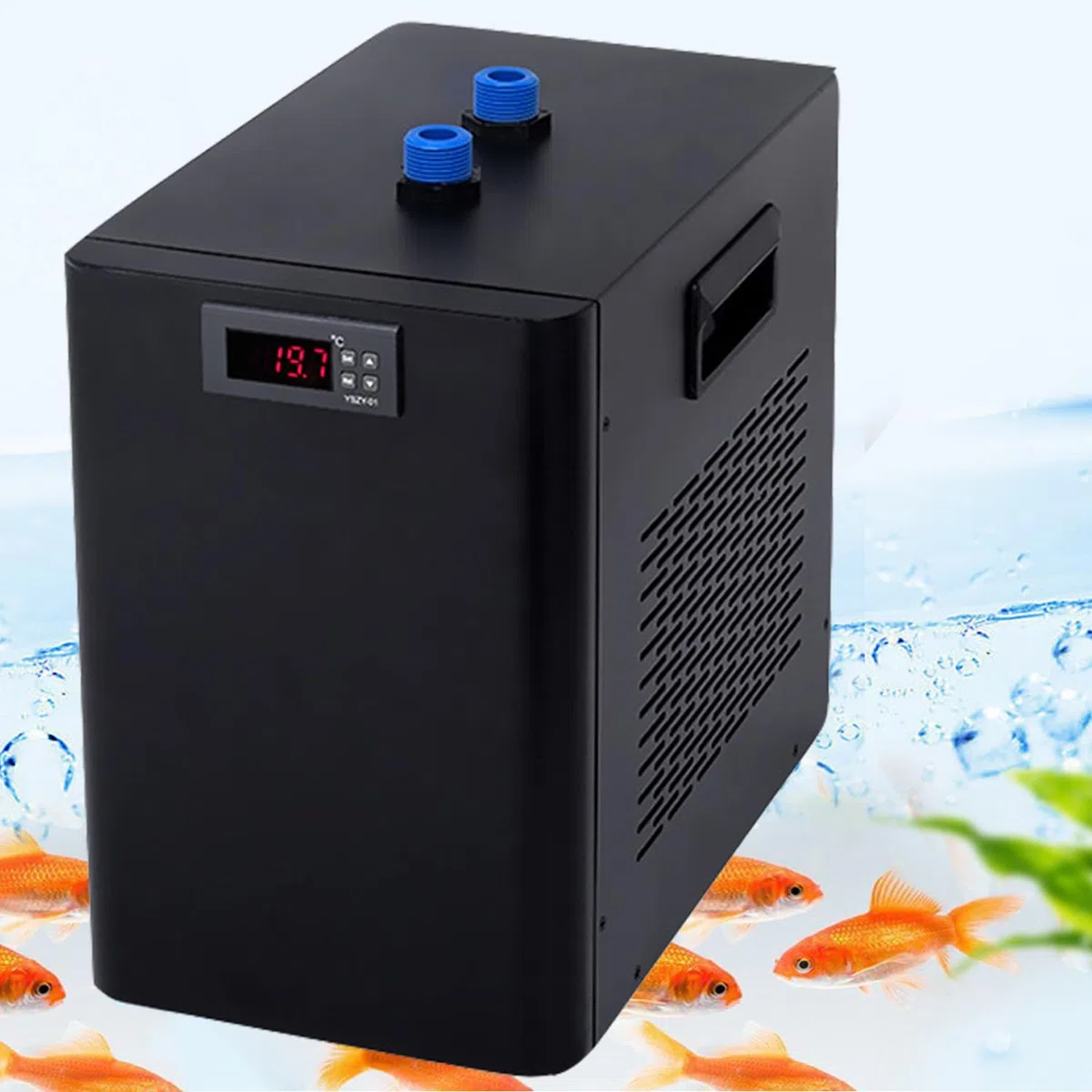 Enfriador De Agua De Tanque De Peces 160L / 300L / 500L,Termostato De Máquina De Enfriamiento De Agua De Tanque De Peces Digital De Acuario para Calefacción De Refrigeración A Pequ