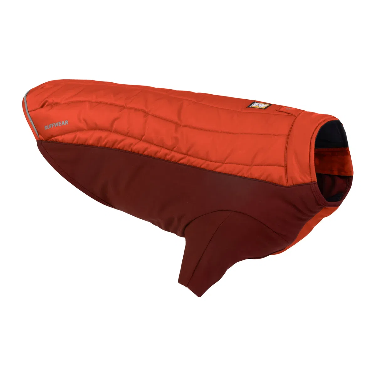 RUFFWEAR Abrigo para Perro con Aislamiento Polar, Chaqueta para Perro con Forro Polar Resistente a la Intemperie y al Agua, Traje de Nieve para Perros, Persimmon Orange – Small
