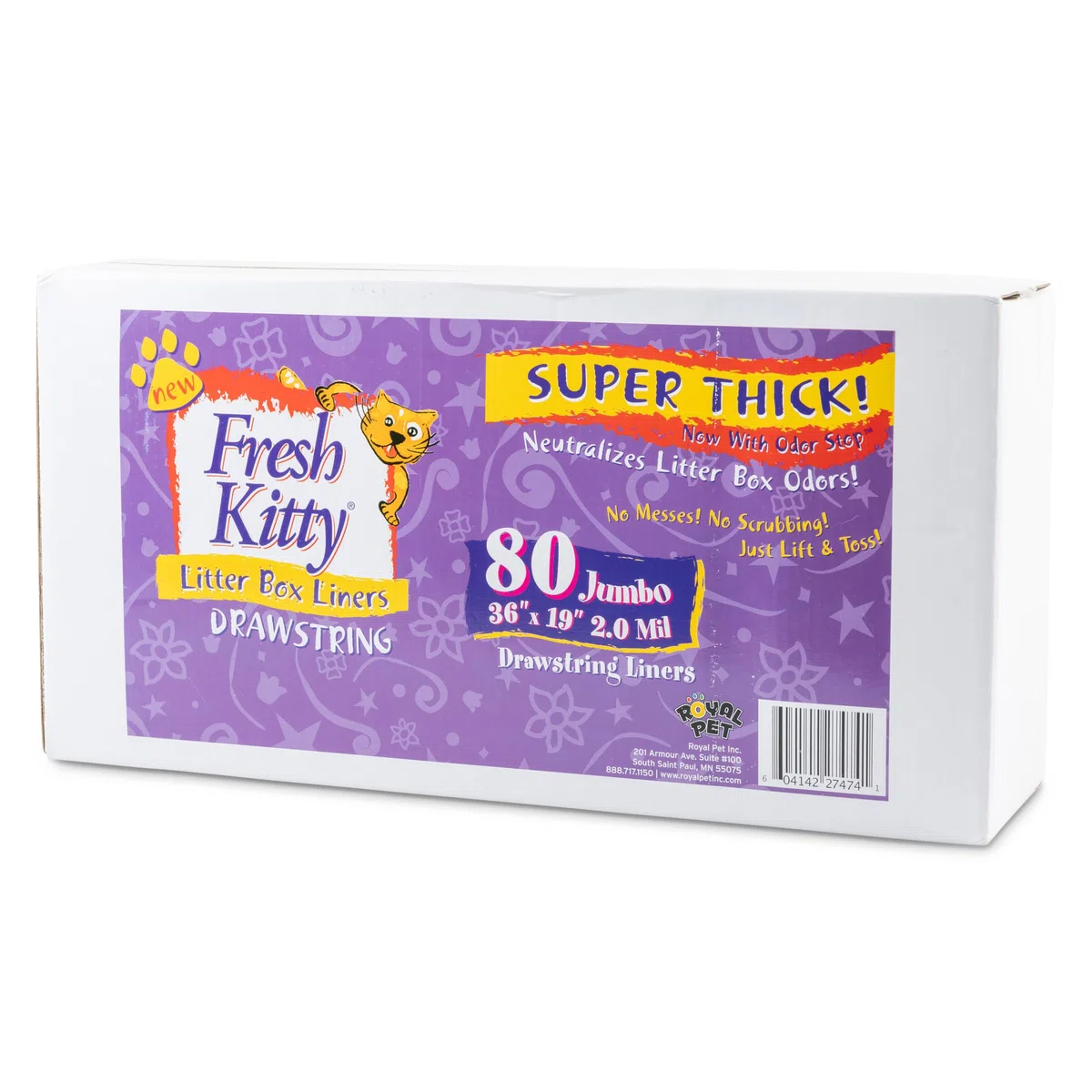 Dulce Kitty 80 CT Super de Grosor cordón Caja de Basura Bolsas