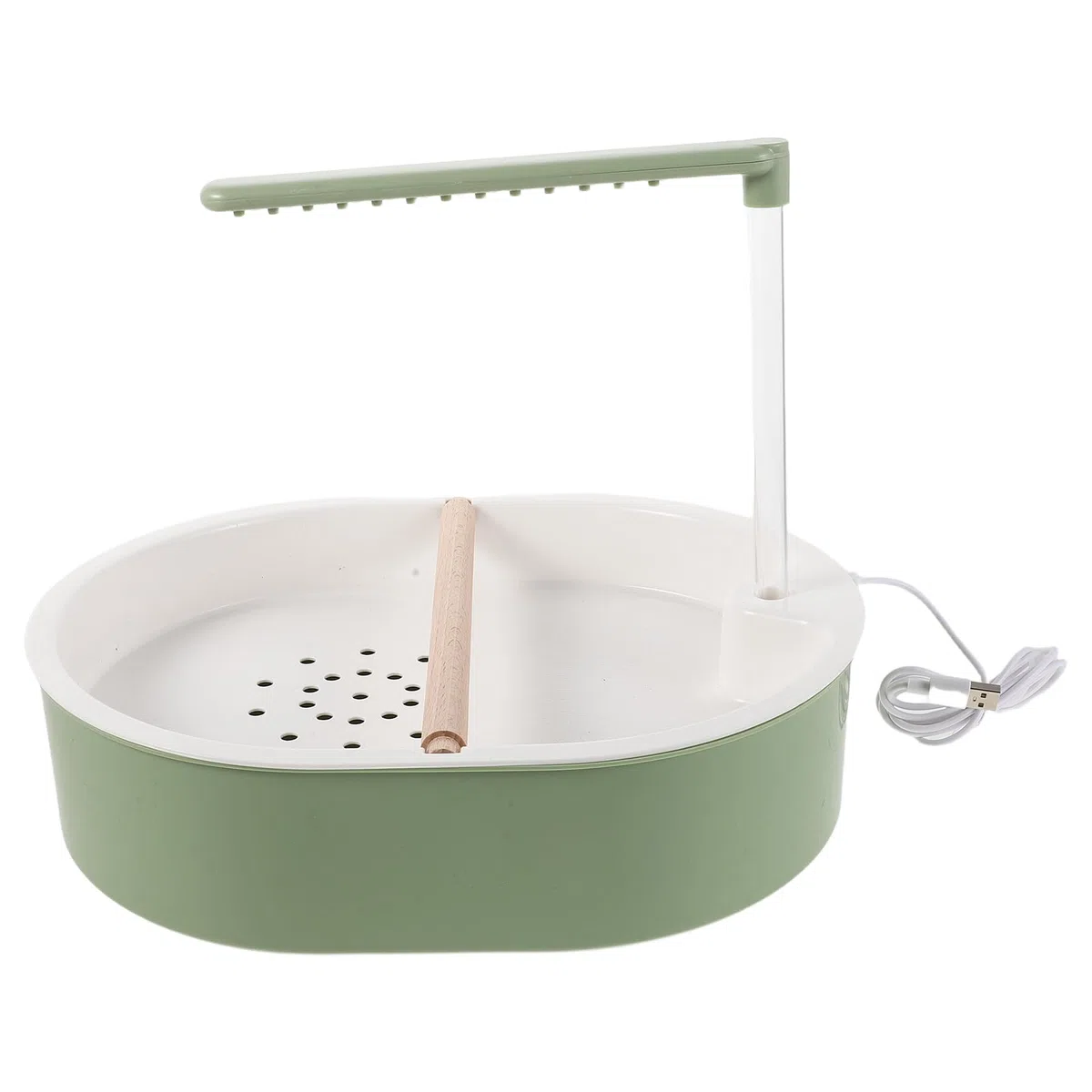 GALPADA Bañera Automática para Pájaros con Ducha Tipo Lluvia y Bomba