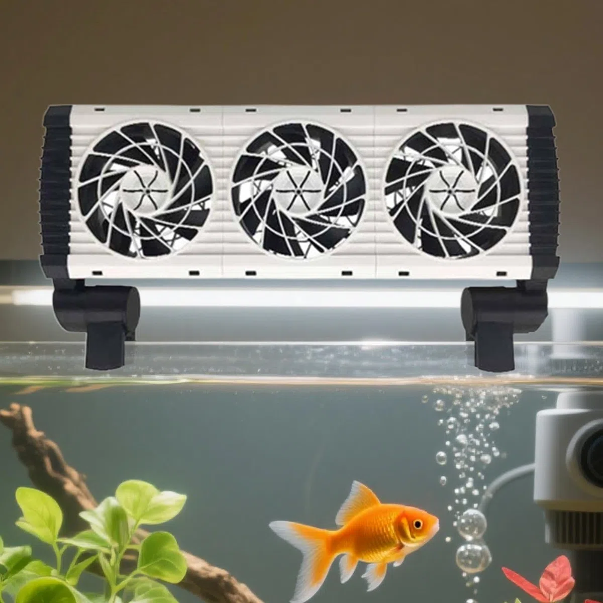 Ventilador Silencioso para Acuario - Silencioso Ajustable de 5 Velocidades,Enfriador de Acuario - para Aficionados Propietarios Oficina Apartamento Café Dormitorio Sala de Estar